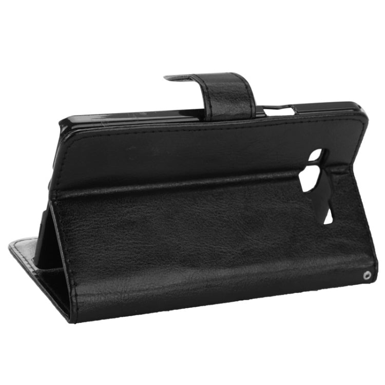 Crazy Horse Texture Horizontal Flip Leather Case with Holder & Card Slots for Galaxy A7 / A700F