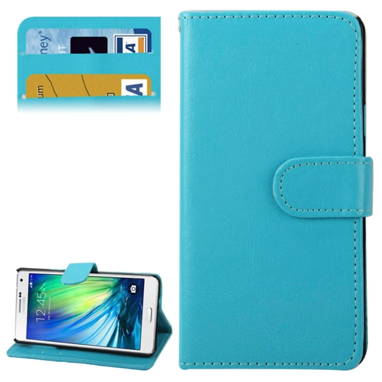 Crazy Horse Texture Horizontal Flip Leather Case with Holder & Card Slots for Galaxy A7 / A700F