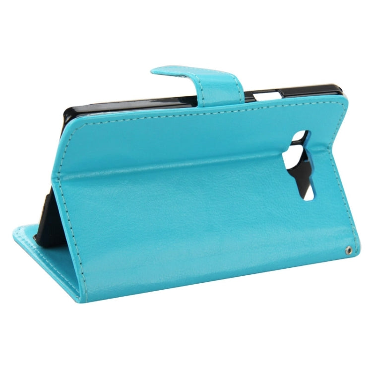 Crazy Horse Texture Horizontal Flip Leather Case with Holder & Card Slots for Galaxy A7 / A700F