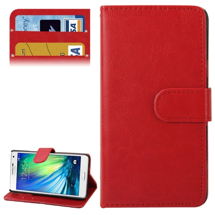 Crazy Horse Texture Horizontal Flip Leather Case with Holder & Card Slots for Galaxy A7 / A700F