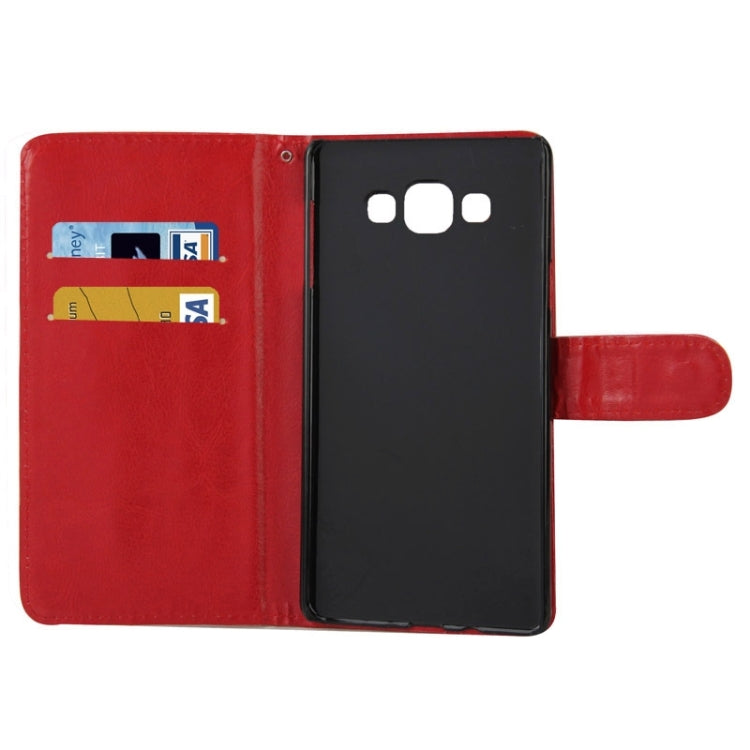 Crazy Horse Texture Horizontal Flip Leather Case with Holder & Card Slots for Galaxy A7 / A700F
