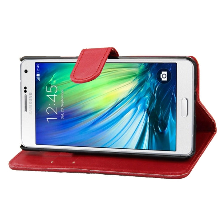Crazy Horse Texture Horizontal Flip Leather Case with Holder & Card Slots for Galaxy A7 / A700F