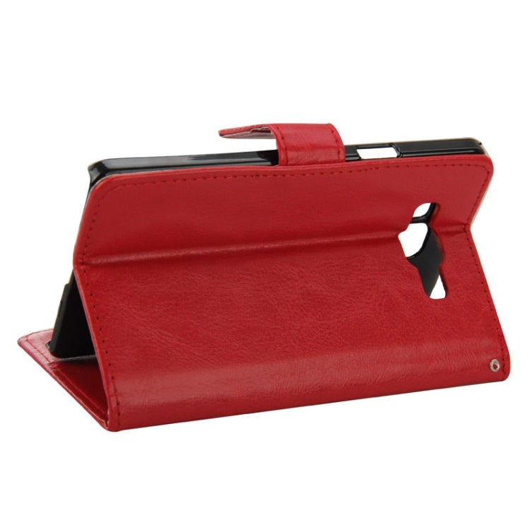 Crazy Horse Texture Horizontal Flip Leather Case with Holder & Card Slots for Galaxy A7 / A700F