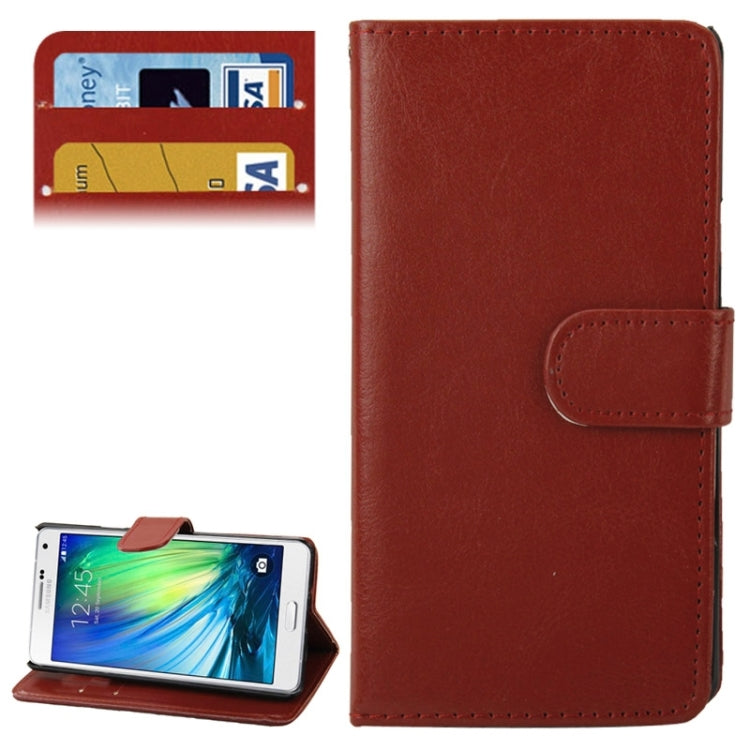 Crazy Horse Texture Horizontal Flip Leather Case with Holder & Card Slots for Galaxy A7 / A700F