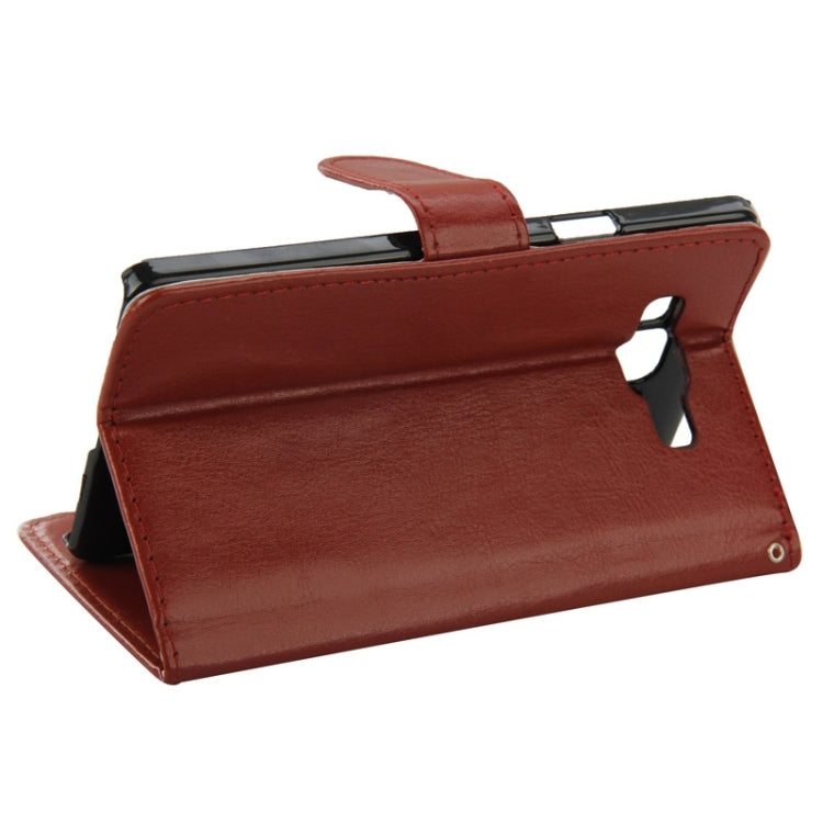 Crazy Horse Texture Horizontal Flip Leather Case with Holder & Card Slots for Galaxy A7 / A700F