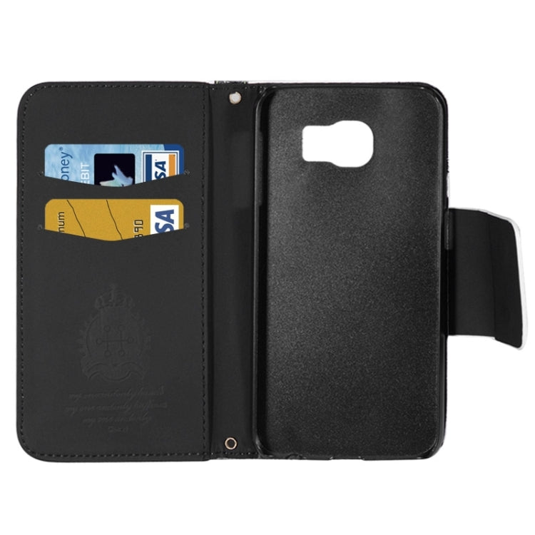 For Galaxy S6 / G920 Bowknot Wallet Style Leather Case with Chain & Card Slots