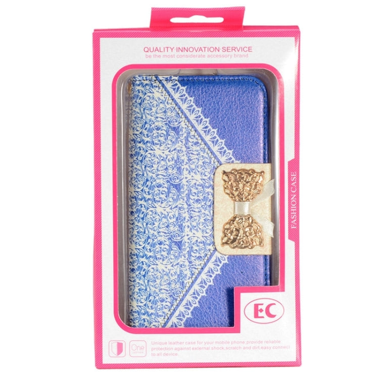 For Galaxy S6 / G920 Bowknot Wallet Style Leather Case with Chain & Card Slots