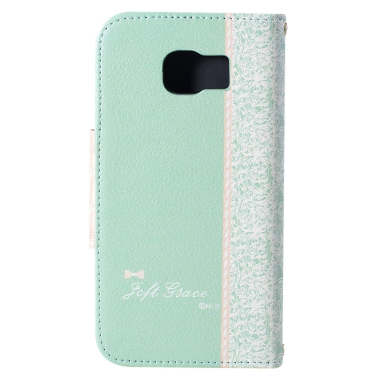 For Galaxy S6 / G920 Bowknot Wallet Style Leather Case with Chain & Card Slots