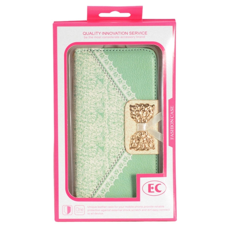 For Galaxy S6 / G920 Bowknot Wallet Style Leather Case with Chain & Card Slots
