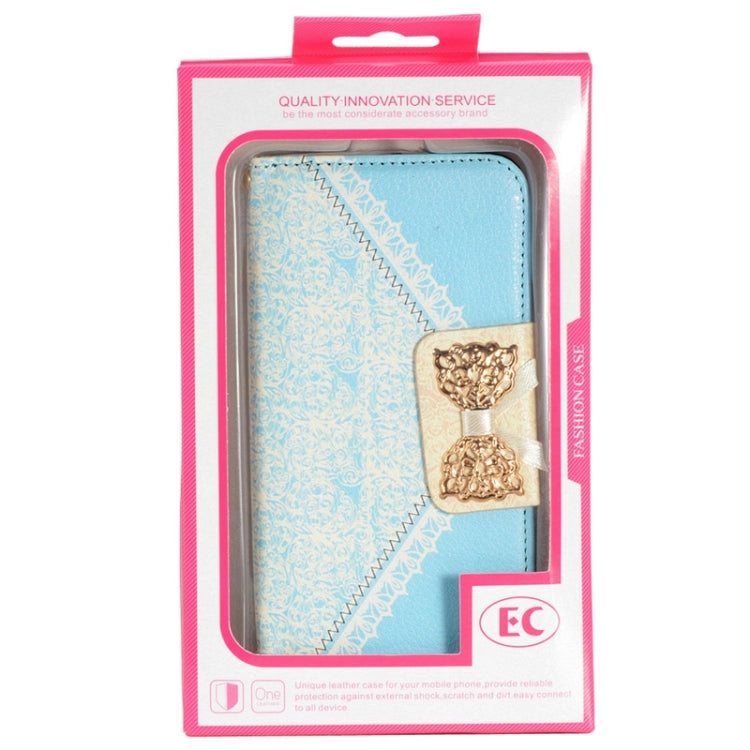 For Galaxy S6 / G920 Bowknot Wallet Style Leather Case with Chain & Card Slots