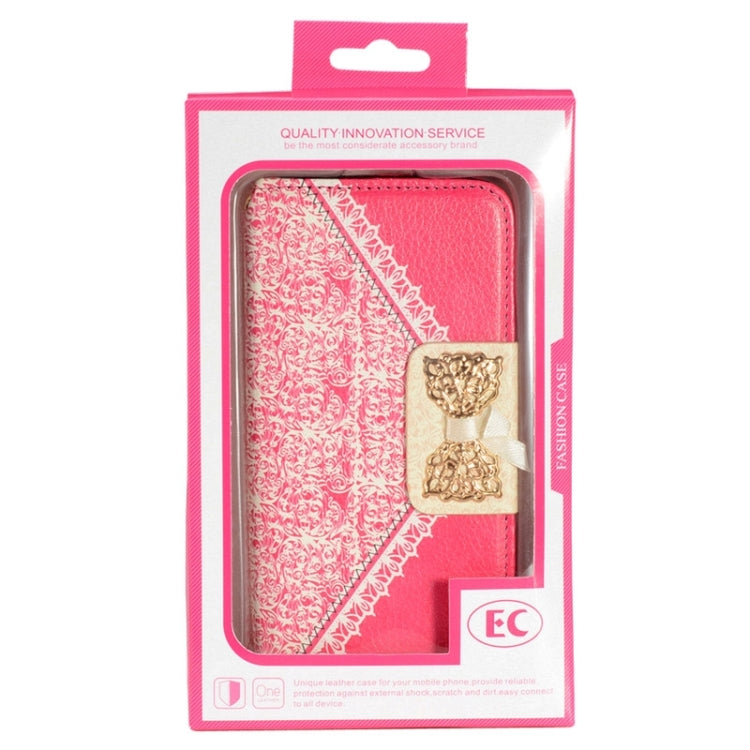 For Galaxy S6 / G920 Bowknot Wallet Style Leather Case with Chain & Card Slots