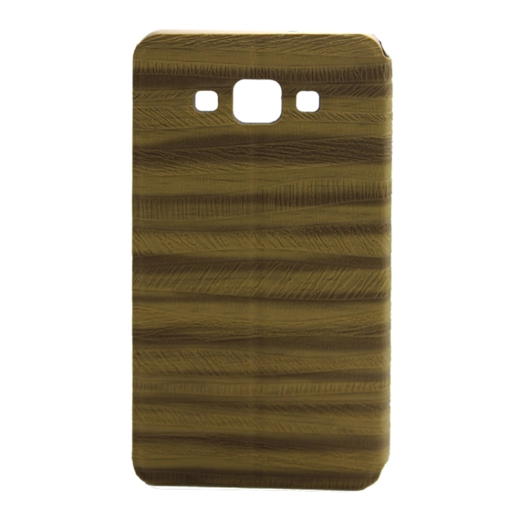2 in 1 Metal Bumper Frame Horizontal Flip Leather Case with Caller ID Display and Holder for Galaxy A5 / A500F