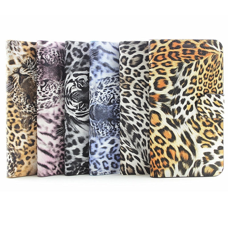 leopard Texture Horizontal Flip Magnetic Buckle Leather Case with Card Slots & Holder for Galaxy S6