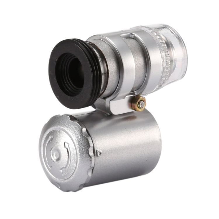 60X Zoom Microscope Magnifier with Back Cover and Light, For Galaxy S6 / G920(Black)