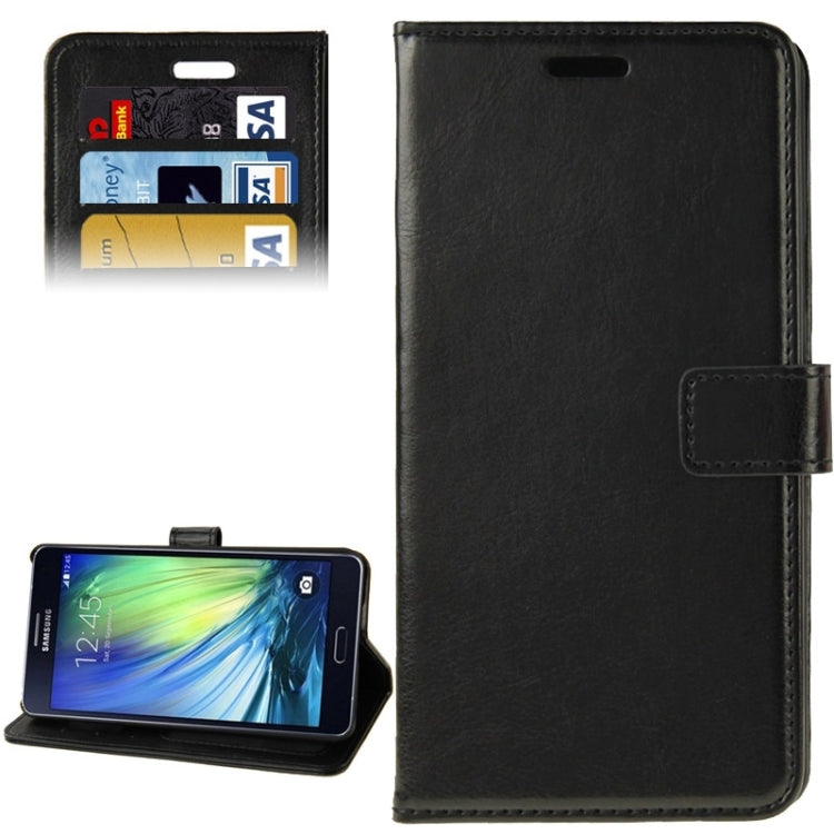Crazy Horse Texture Flip Leather Case with Holder & Card Slots & Wallet for Galaxy A7 / A700
