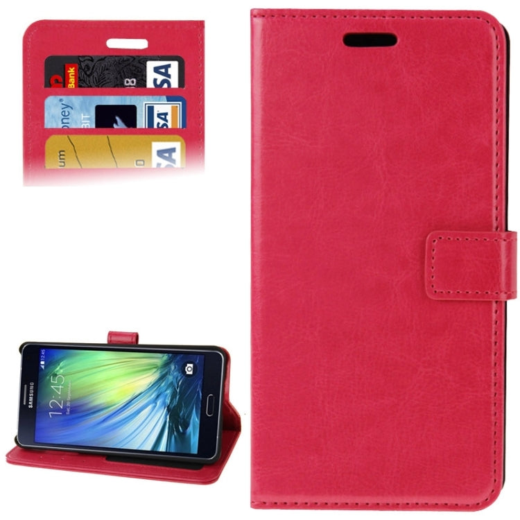 Crazy Horse Texture Flip Leather Case with Holder & Card Slots & Wallet for Galaxy A7 / A700