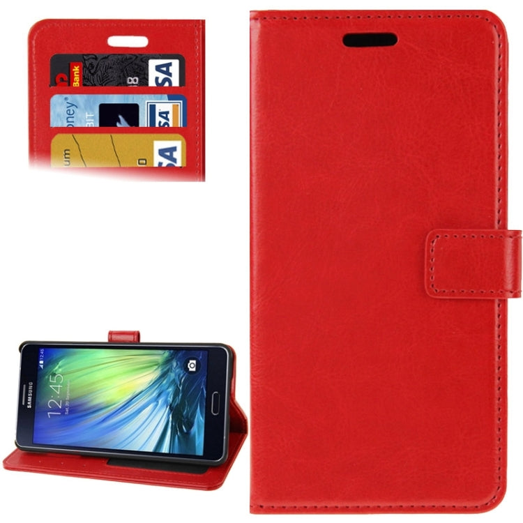 Crazy Horse Texture Flip Leather Case with Holder & Card Slots & Wallet for Galaxy A7 / A700