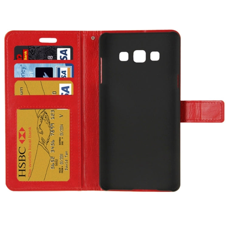 Crazy Horse Texture Flip Leather Case with Holder & Card Slots & Wallet for Galaxy A7 / A700