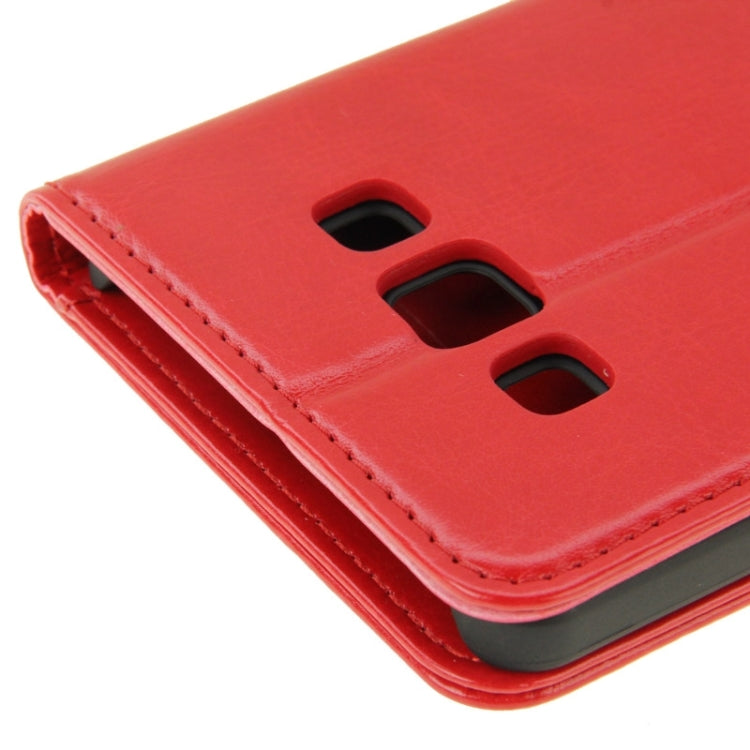 Crazy Horse Texture Flip Leather Case with Holder & Card Slots & Wallet for Galaxy A7 / A700