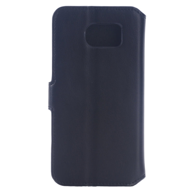 For Galaxy S6 / G920 Horizontal Flip Magnetic Buckle Leather Case with Card Slots & Holder