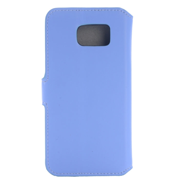 For Galaxy S6 / G920 Horizontal Flip Magnetic Buckle Leather Case with Card Slots & Holder