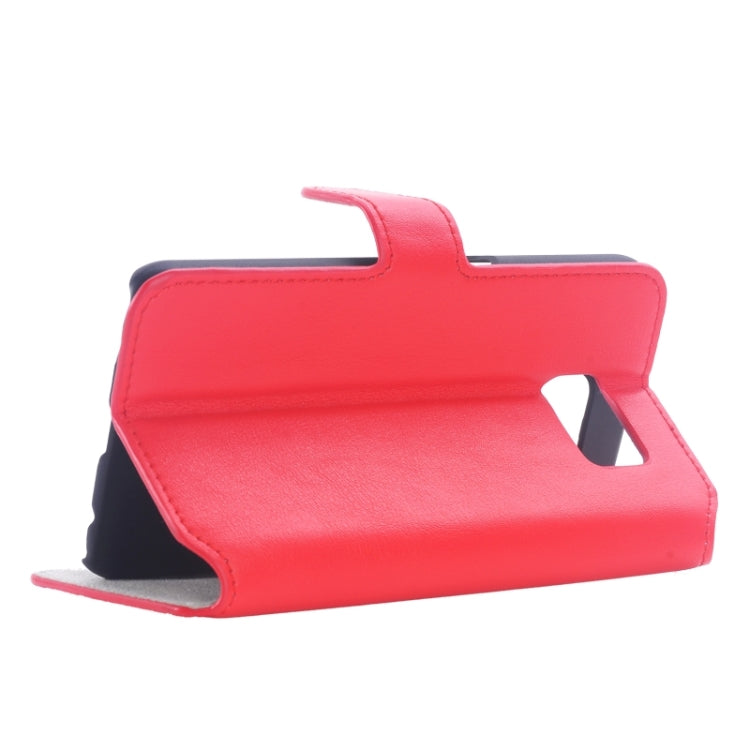 For Galaxy S6 / G920 Horizontal Flip Magnetic Buckle Leather Case with Card Slots & Holder