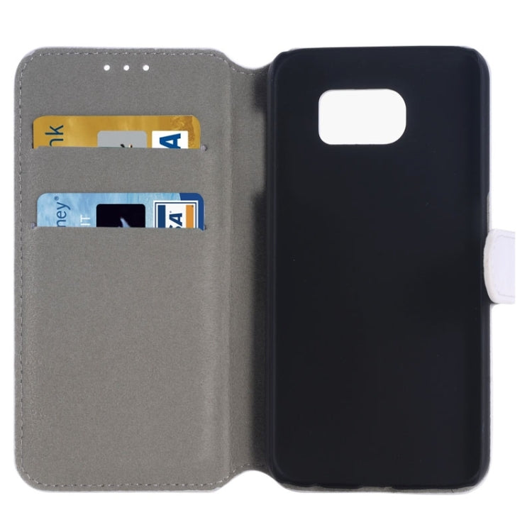 For Galaxy S6 / G920 Horizontal Flip Magnetic Buckle Leather Case with Card Slots & Holder