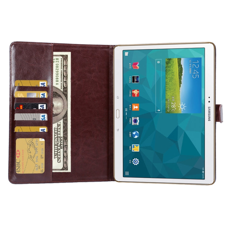Flowers Pattern Horizontal Flip Leather Case with Card Slot & Wallet & Holder for Galaxy Tab S 10.5 / T800(White)