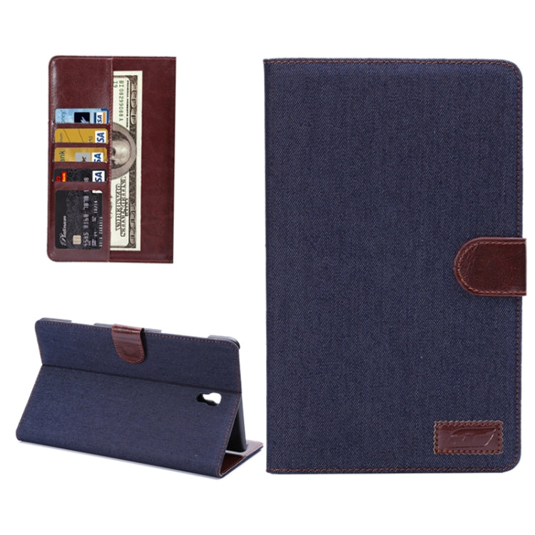 Denim Texture Horizontal Flip Leather Case with Card Slot & Wallet & Holder for Galaxy Tab S 8.4 / T700