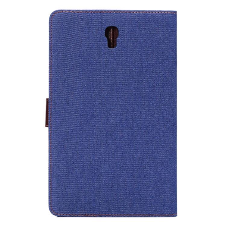 Denim Texture Horizontal Flip Leather Case with Card Slot & Wallet & Holder for Galaxy Tab S 8.4 / T700