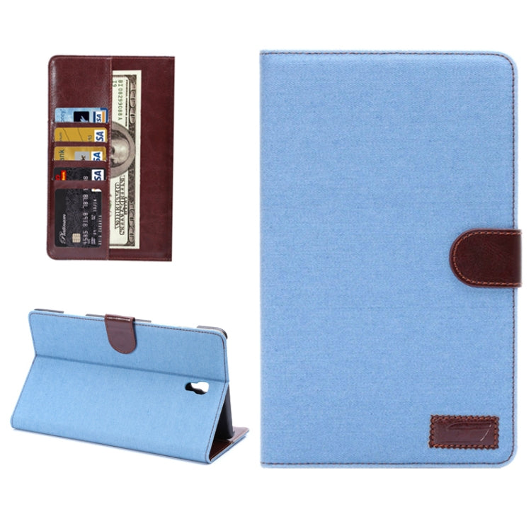 Denim Texture Horizontal Flip Leather Case with Card Slot & Wallet & Holder for Galaxy Tab S 8.4 / T700