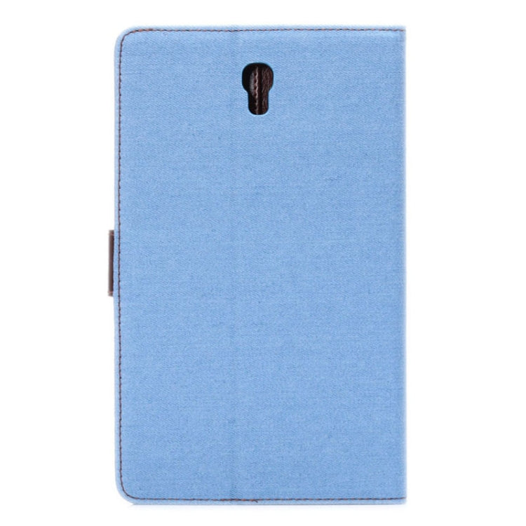Denim Texture Horizontal Flip Leather Case with Card Slot & Wallet & Holder for Galaxy Tab S 8.4 / T700