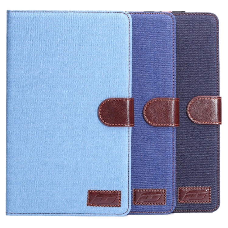 Denim Texture Horizontal Flip Leather Case with Card Slot & Wallet & Holder for Galaxy Tab S 8.4 / T700