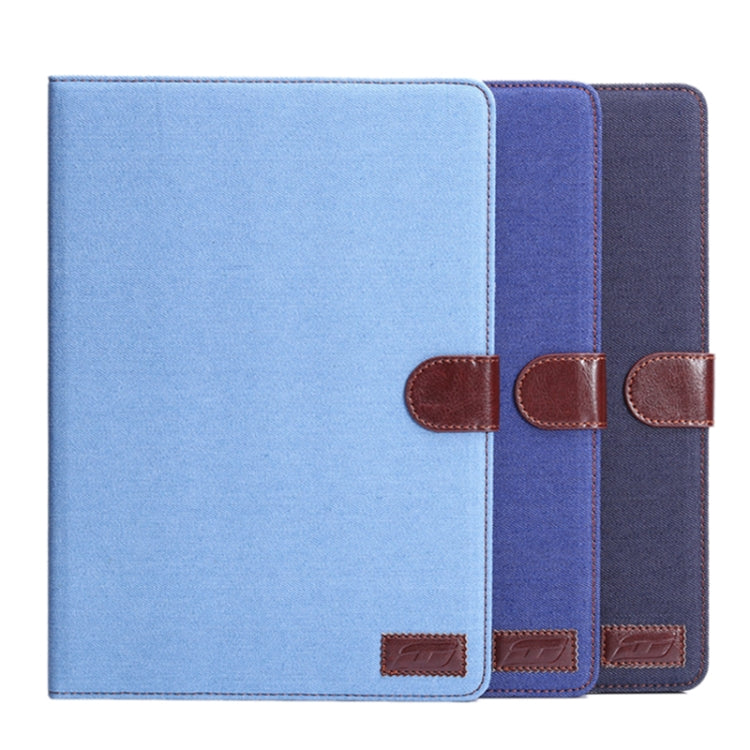 Denim Texture Horizontal Flip Leather Case with Card Slot & Wallet & Holder for Galaxy Tab S 10.5 / T800