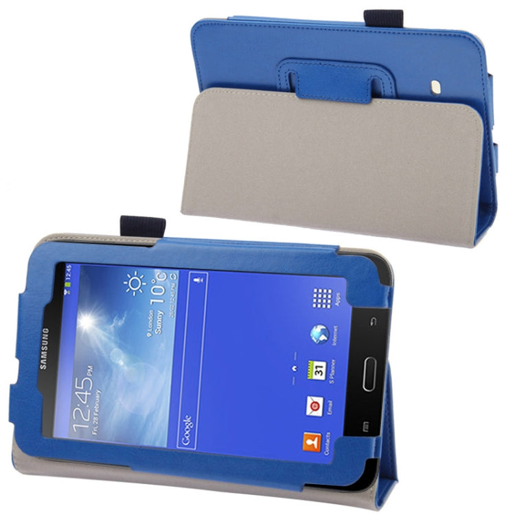 Crazy Horse Texture Flip Leather Case with Holder for Galaxy Tab 3 Lite T110 / T111
