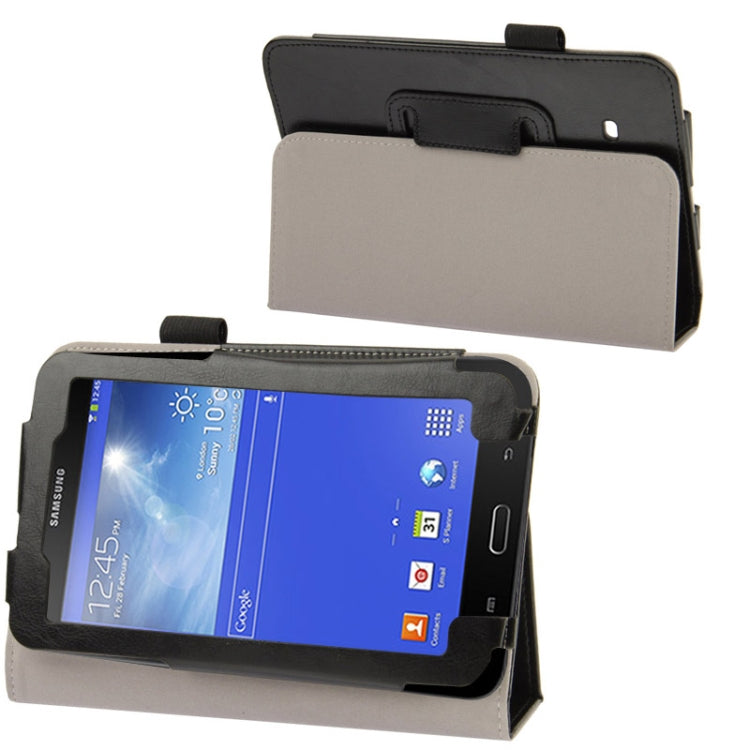 Crazy Horse Texture Flip Leather Case with Holder for Galaxy Tab 3 Lite T110 / T111