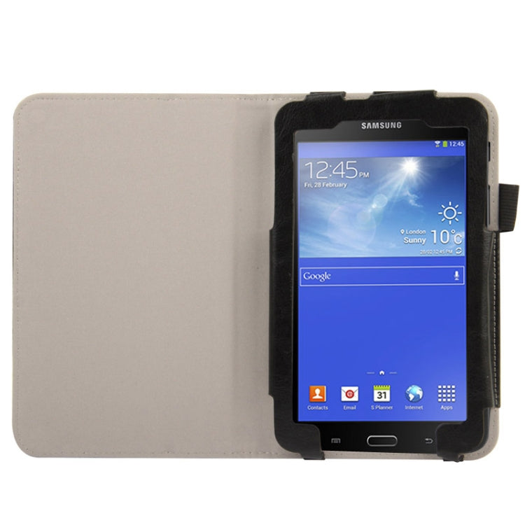 Crazy Horse Texture Flip Leather Case with Holder for Galaxy Tab 3 Lite T110 / T111