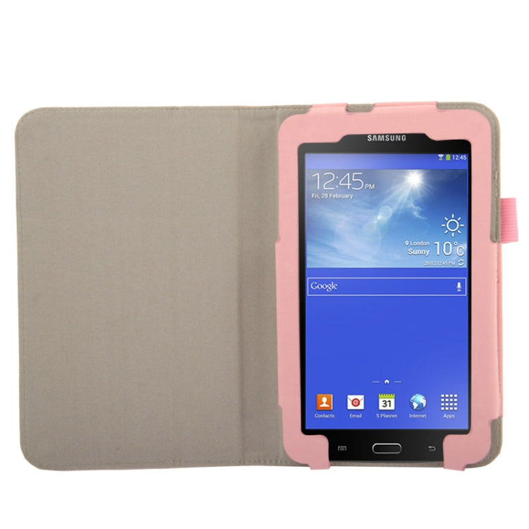 Crazy Horse Texture Flip Leather Case with Holder for Galaxy Tab 3 Lite T110 / T111