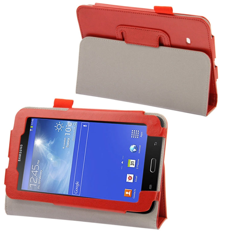 Crazy Horse Texture Flip Leather Case with Holder for Galaxy Tab 3 Lite T110 / T111