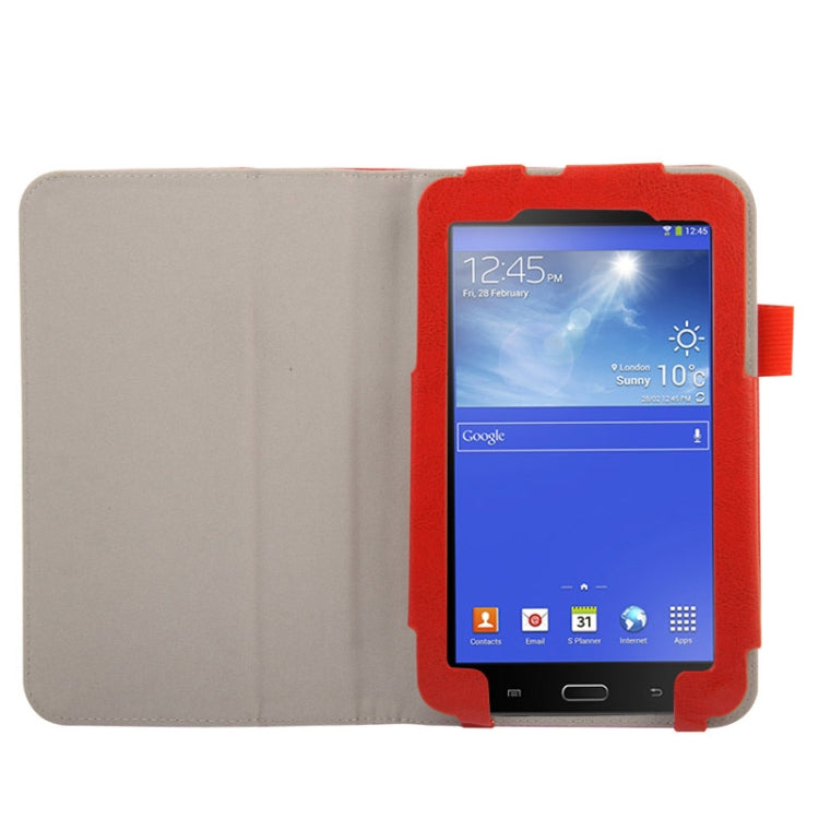 Crazy Horse Texture Flip Leather Case with Holder for Galaxy Tab 3 Lite T110 / T111