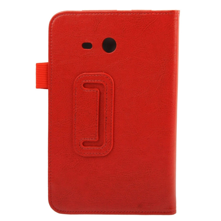 Crazy Horse Texture Flip Leather Case with Holder for Galaxy Tab 3 Lite T110 / T111
