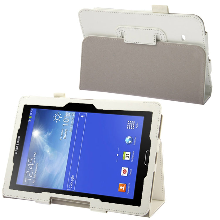Crazy Horse Texture Flip Leather Case with Holder for Galaxy Tab 3 Lite T110 / T111