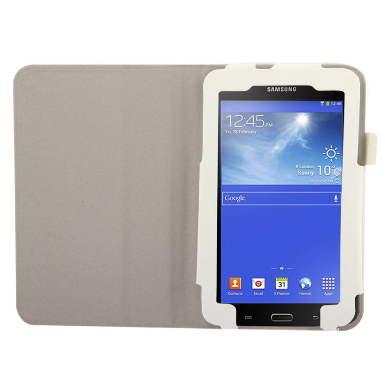 Crazy Horse Texture Flip Leather Case with Holder for Galaxy Tab 3 Lite T110 / T111