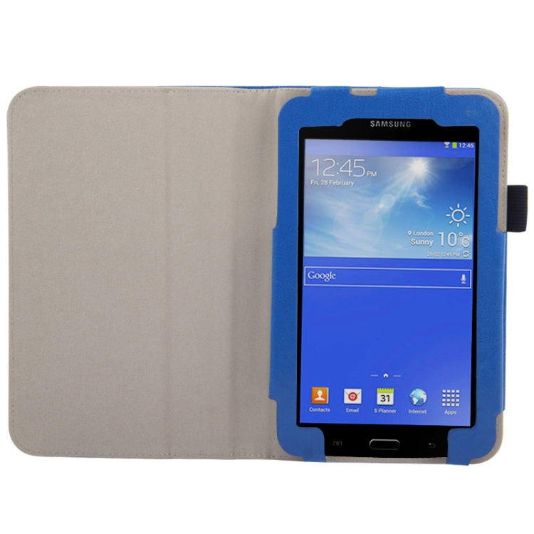 Crazy Horse Texture Flip Leather Case with Holder for Galaxy Tab 3 Lite T110 / T111