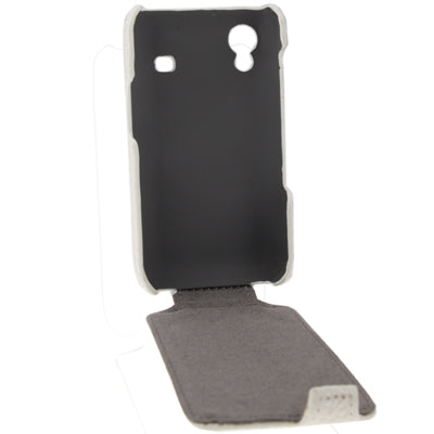Carbon Fiber Style Vertical Flip Leather Case for Galaxy Ace / S5830