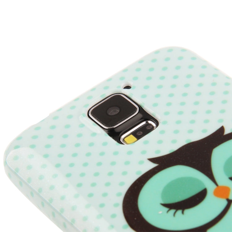 Owl Pattern Smooth Surface TPU Protective Case for Galaxy S5 / G900
