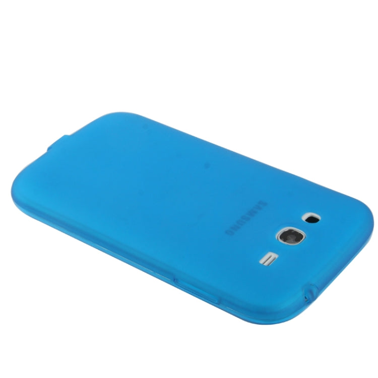 Pure Color Translucent TPU Case with Earphone Anti-dust Plug for Galaxy Grand Duos / i9082