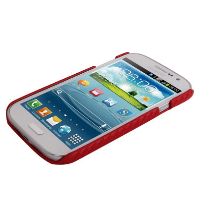 Pure Color Carbon Fiber Texture Plastic Case for Galaxy Duos / i9082