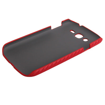 Pure Color Carbon Fiber Texture Plastic Case for Galaxy Duos / i9082