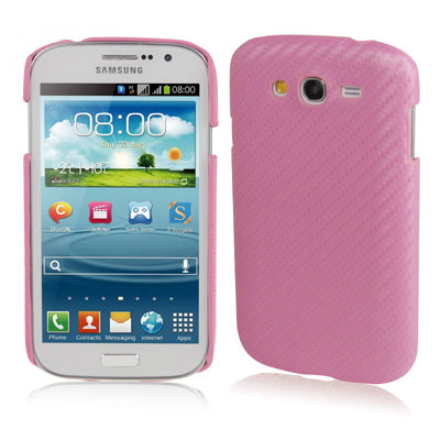 Pure Color Carbon Fiber Texture Plastic Case for Galaxy Duos / i9082